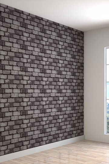 3 Boyutlu Taş Duvar Desenli Silinebilir Tekstil Duvar Kağıdı