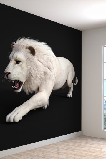 3D Beyaz Kaplan Desenli Isı Ve Ses Yalıtımlı Sağlıklı Tekstil Duvar Kağıdı