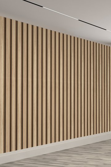 3D Modern Ahşap Panel Tek Parça Duvar Kağıdı – Kolay Uygulama