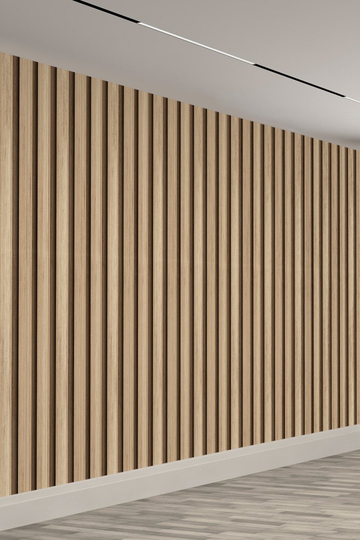 3D Modern Ahşap Panel Tek Parça Duvar Kağıdı – Kolay Uygulama