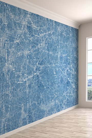 Açık Mavi Loft Tarzı Tek Parça Duvar Kağıdı