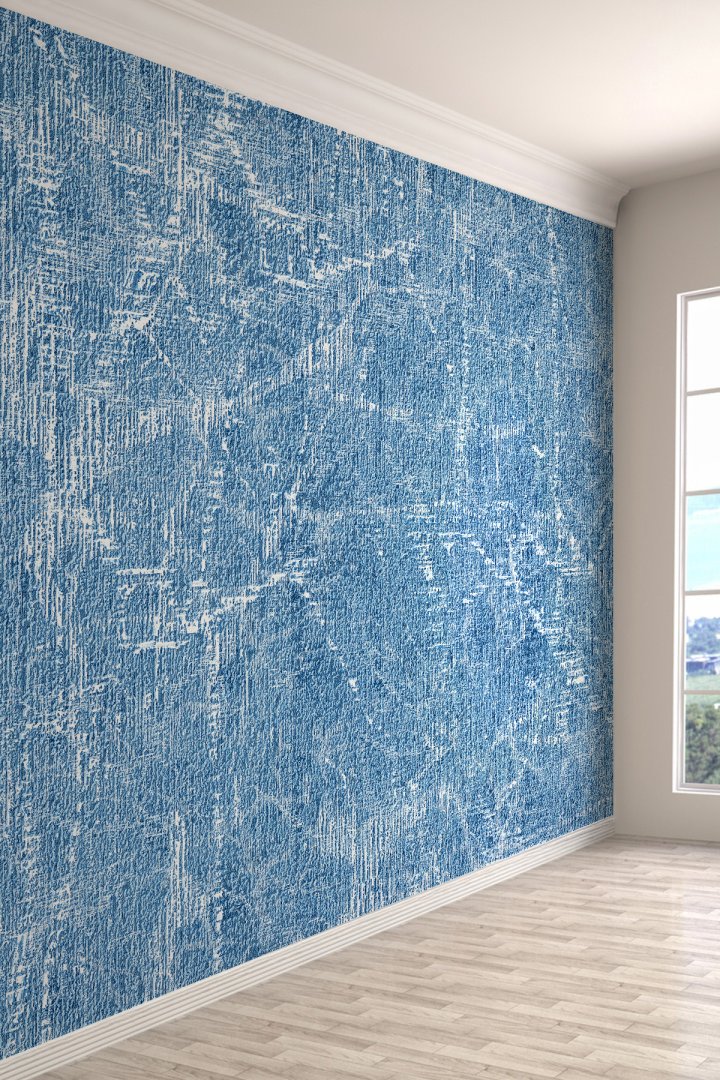 Açık Mavi Loft Tarzı Tek Parça Duvar Kağıdı