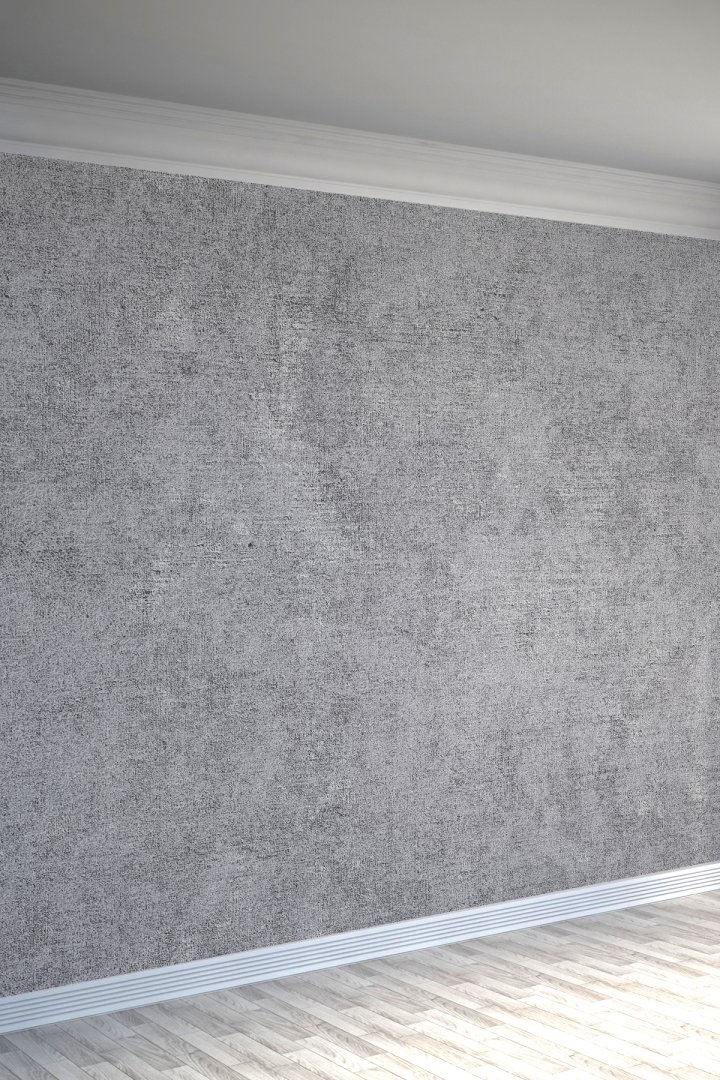 Beton Efektli Gri Doku Tekstil Duvar Kağıdı