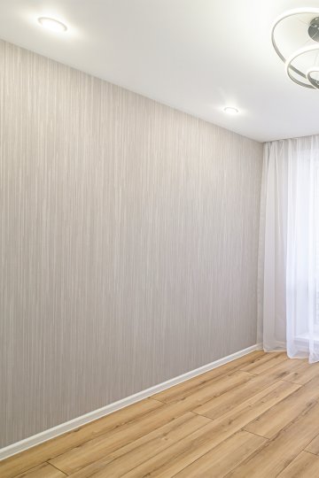 Beyaz Çizgili Minimalist Modern Duvar Kağıdı
