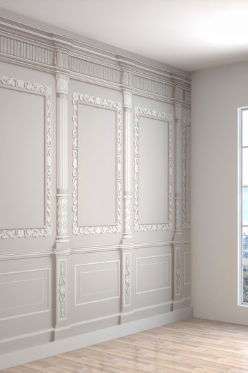 Çerçeve Desenli Isı Ve Ses Yalıtımlı Sağlıklı Tekstil Duvar Kağıdı