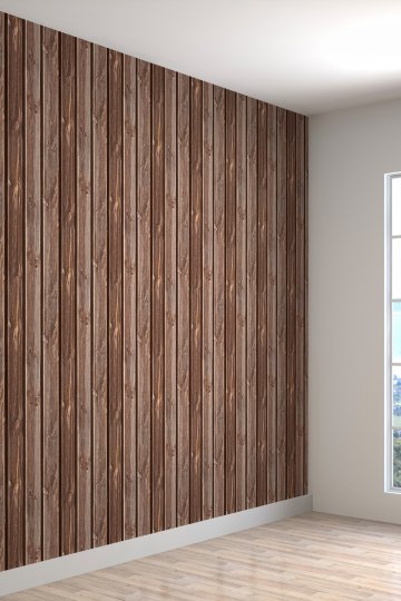 Doğal Ahşap Desenli Isı Ve Ses Yalıtımlı Sağlıklı Tekstil Duvar Kağıdı