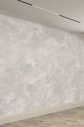 Doğal Taş Desenli Açık Gri Duvar Kağıdı