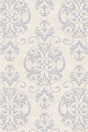 Dreamwall Bej Tonlu Fon Üzerinde Klasik Damask Desenli Tek Parça Tekstil Duvar Kağıdı küçük görsel 3