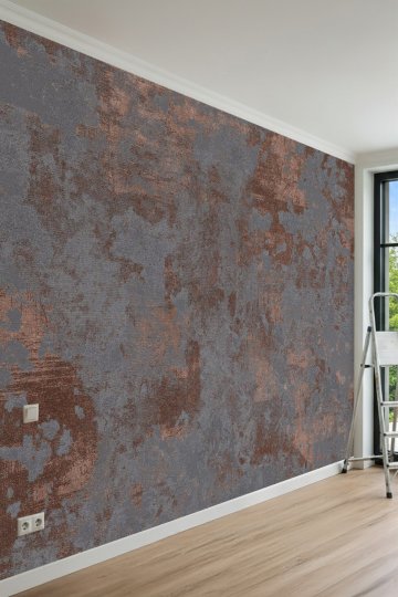 Dreamwall Beton Ve Çok Renkli Tekstil Doku Desenli Tek Parça Tekstil Duvar Kağıdı küçük görsel 3