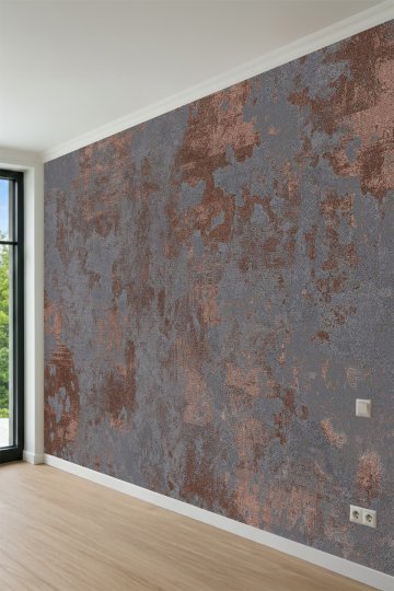 Dreamwall Beton Ve Çok Renkli Tekstil Doku Desenli Tek Parça Tekstil Duvar Kağıdı küçük görsel 2