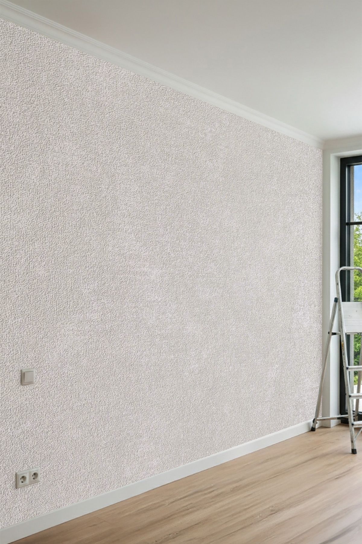 Dreamwall Brüt Beton Ve Tekstil Doku Desenli Tek Parça Duvar Kağıdı görsel 1