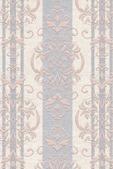 Dreamwall Damask Motifli Klasik 3D Tek Parça Tekstil Duvar Kağıdı küçük görsel 2