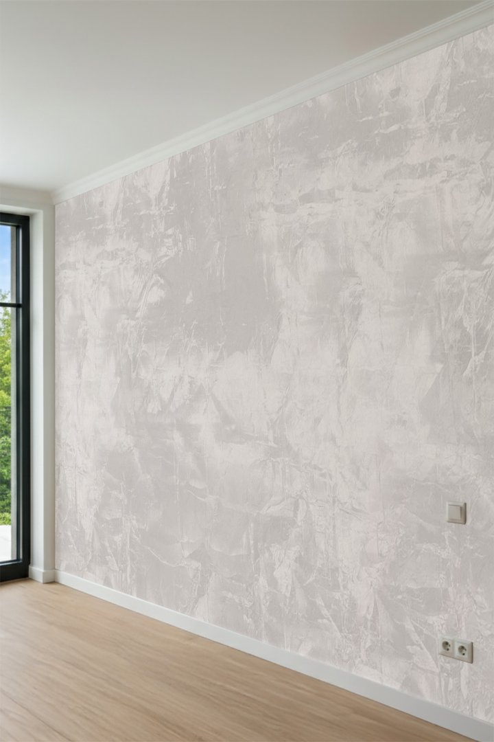 Dreamwall Dekoratif Mala Efektli Beton Sıva Desenli Tek Parça Tekstil Duvar Kağıdı