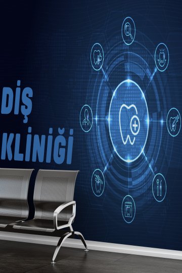 Dreamwall Diş Hekimliği ve Tıp Teknolojisi Temalı Özelleştirilebilir Tek Parça Tekstil Duvar Kağıdı küçük görsel 2