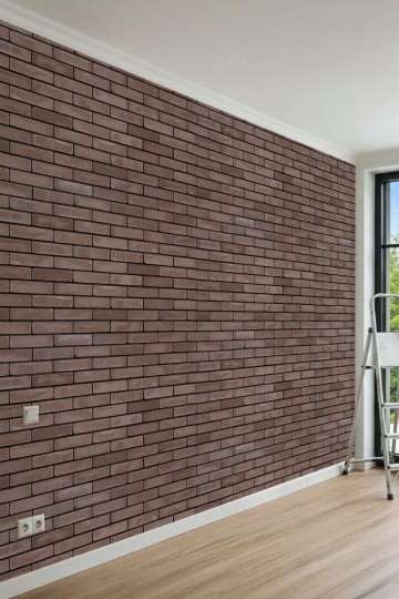 Dreamwall Doğal Tuğla Duvar Doku Desenli Tek Parça Tekstil Duvar Kağıdı küçük görsel 4