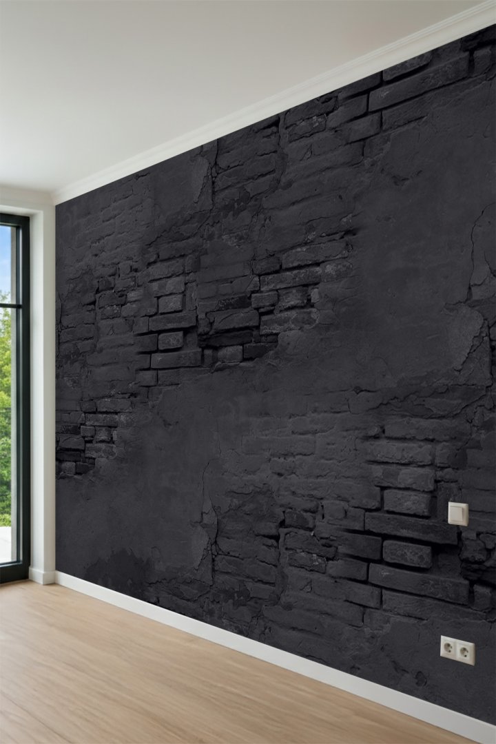 Dreamwall Eskitme Tuğla ve Beton Sıva Desenli Tek Parça Tekstil Duvar Kağıdı