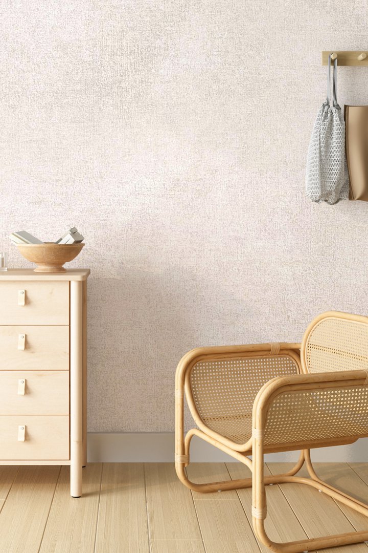 Dreamwall İtalyan Sıva Düz Pudra Tekstür Desenli Tek Parça Duvar Kağıdı