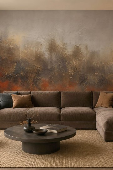 Dreamwall Katmanların Uyumu Tek Parça  Duvar Kağıdı