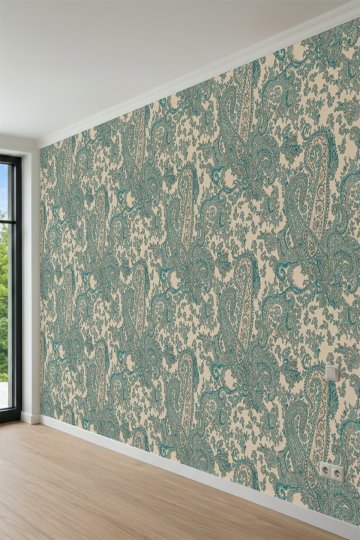 Dreamwall Klasik Şal Desenli Tek Parça Tekstil Duvar Kağıdı