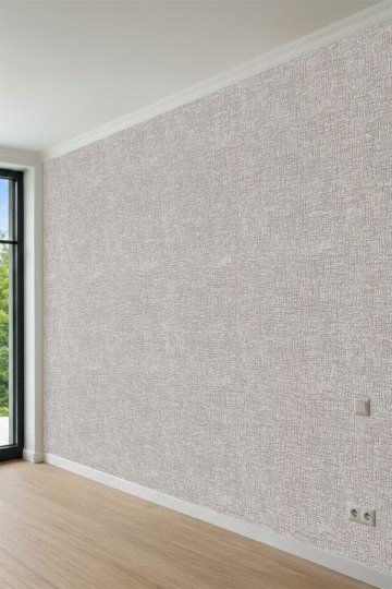 Dreamwall Kumaş Dokulu, Dokuma Efektli ve Modern Motifli Monokrom Tek Parça Tekstil Duvar Kağıdı küçük görsel 4