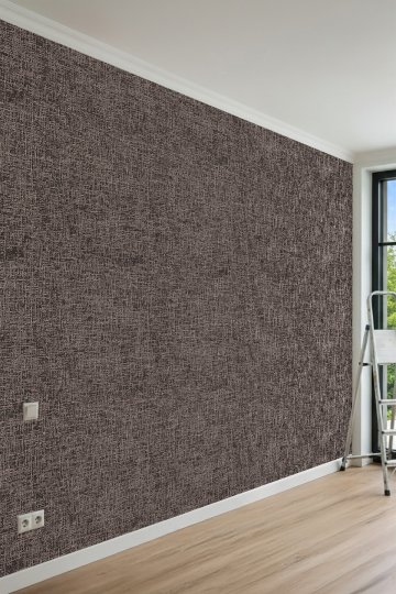 Dreamwall Kumaş Dokulu, Dokuma Efektli ve Modern Motifli Toprak Tonlu Tek Parça Tekstil Duvar Kağıdı küçük görsel 4