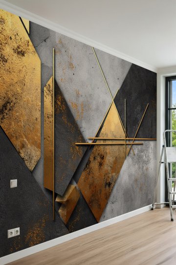 Dreamwall Lambri ve Sanatsal Soft Tablo Desenli Tek Parça Duvar Kağıdı küçük görsel 4