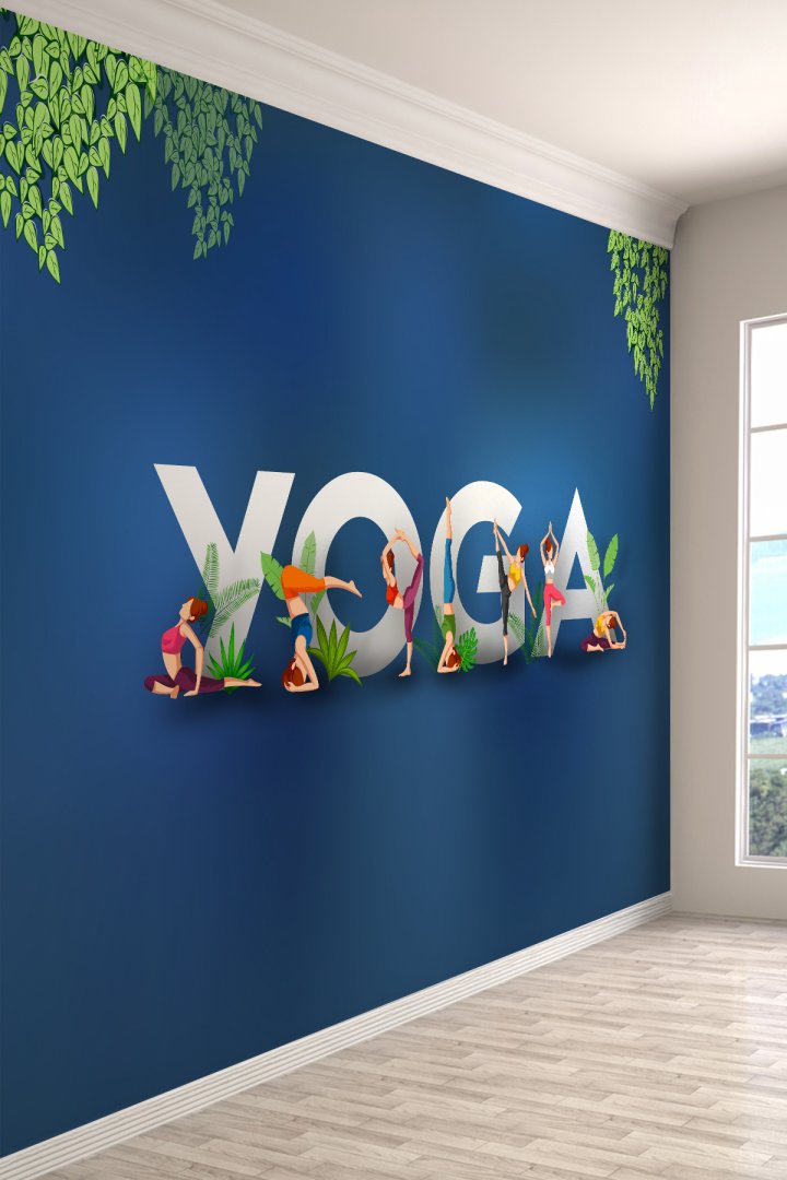 Dreamwall Meditasyon ve Fitness Yoga Poster Duvar Kağıdı