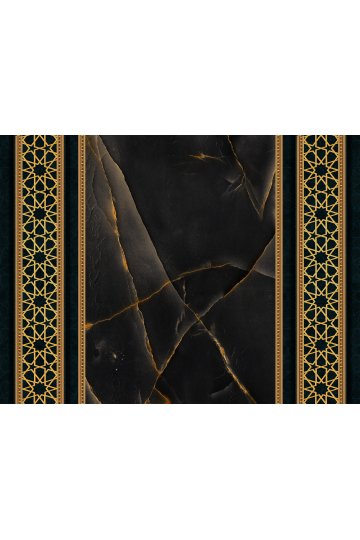 Dreamwall Mermer Panel ve Kündekari Şerit Görünümlü Tek Parça Tekstil Duvar Kağıdı küçük görsel 2