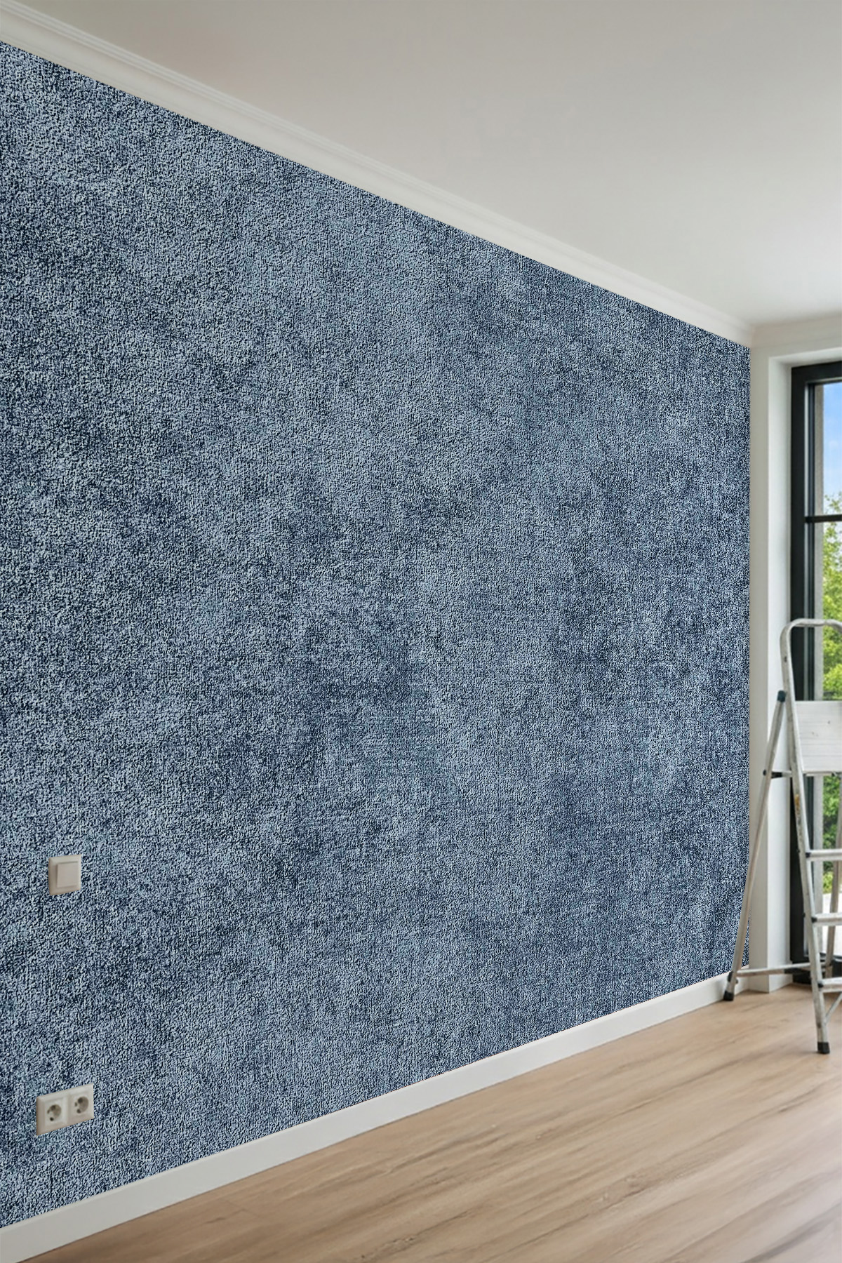 Dreamwall Minimalist Jean Doku Desenli Tek Parça Tekstil Duvar Kağıdı görsel 1