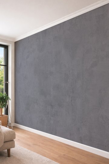 Dreamwall Modern Brüt Beton ve Sıva Görünümlü Tek Parça Tekstil Duvar Kağıdı