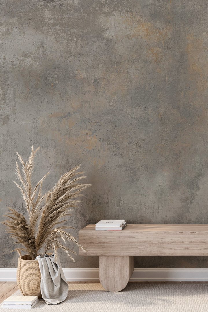 Dreamwall Modern Endüstriyel Beton Sıva Desenli Tek Parça Tekstil Duvar Kağıdı