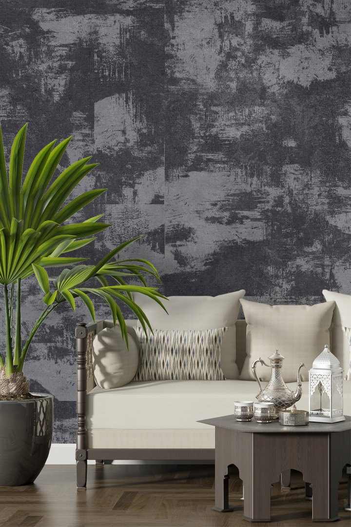 Dreamwall Modern Fırça Efektli Dekoratif Desenli Tek Parça Duvar Kağıdı