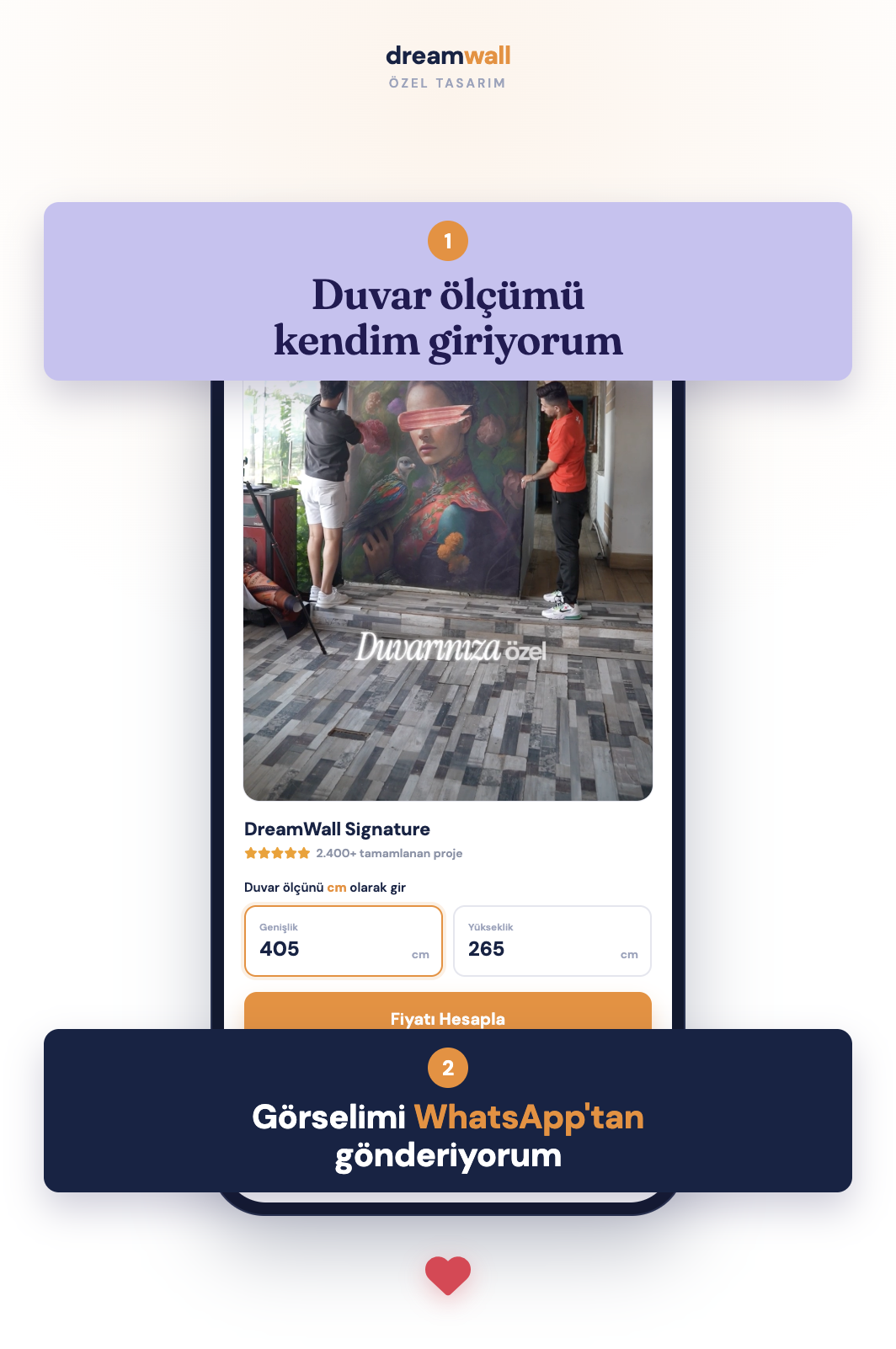 DreamWall Signature Firmaya & Kişiye Özel Tasarım Tekstil Duvar Kağıdı görsel 1