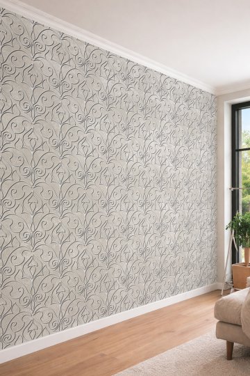 Dreamwall Taş Dokulu Klasik Damask Desenli Rölyef Etkili Tekstil Duvar Kağıdı
