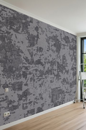 Dreamwall Tekstil Doku Ve Brüt Fırça Desenli Tek Parça Tekstil Duvar Kağıdı küçük görsel 2