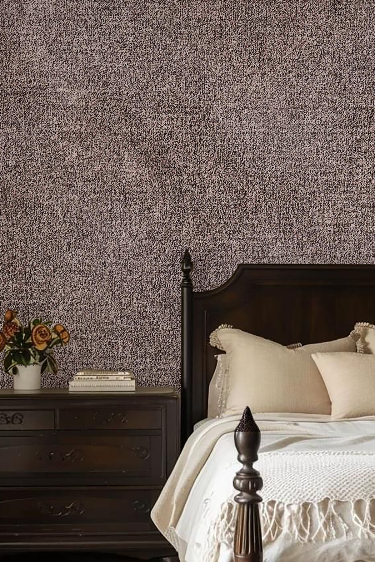 Dreamwall Tekstüre Toprak Sıva Efektli Desenli Tek Parça Tekstil Duvar Kağıdı görsel 1