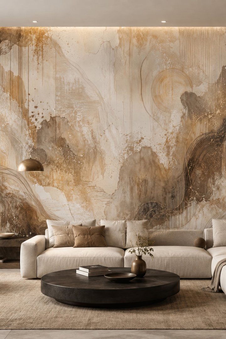Dreamwall Toprağın İzleri Tekstil Duvar Kağıdı