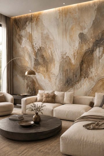 Dreamwall Toprağın İzleri Tekstil Duvar Kağıdı küçük görsel 2