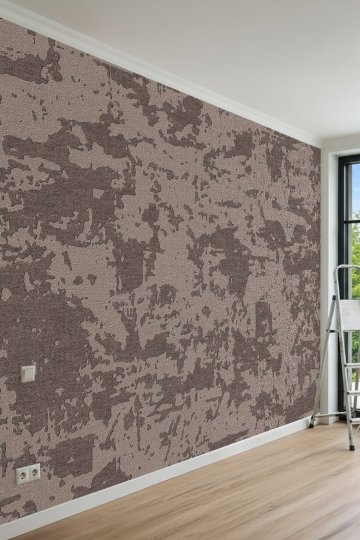 Dreamwall Toprak Fırça Efektli Dekoratif Desenli Tek Parça Tekstil Duvar Kağıdı küçük görsel 4