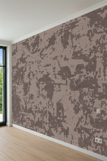 Dreamwall Toprak Fırça Efektli Dekoratif Desenli Tek Parça Tekstil Duvar Kağıdı küçük görsel 5