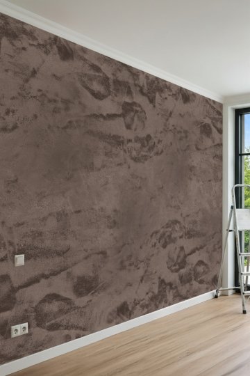 Dreamwall Toprak İtalyan Sıvası, Eskitme Mermer Efektli ve Dokulu  Tek Parça Tekstil Duvar Kağıdı küçük görsel 3