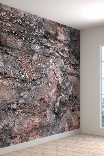 Duvar Kağıdı: 3 Boyutlu Taş Desenli Isı Ve Ses Yalıtımlı Sağlıklı Tekstil Duvar Kağıdı