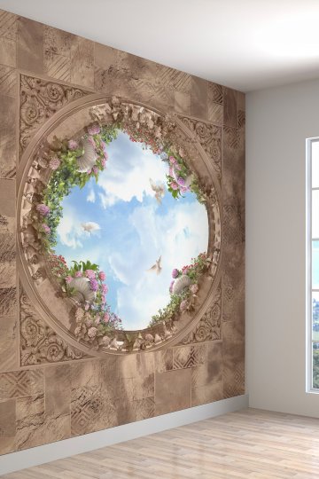 Duvar Kağıdı Eskitmetaş Duvar Desenli Silinebilir Tekstil Duvar Kağıdı