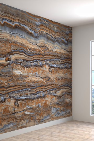 Duvar Kağıdı Modern Mermer Desenli Yırtılmaz Tekstil Duvar Kağıdı