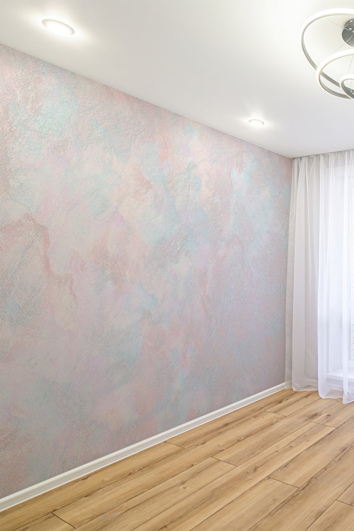 Düz Doku Desenli Pastel Tonlu Modern Tek Parça Duvar Kağıdı