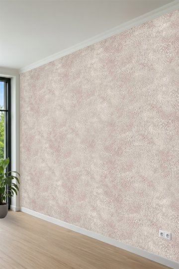 Eskitme Sıva ve Pürüzlü Doku Görünümlü Tek Parça Tekstil Duvar Kağıdı küçük görsel 3
