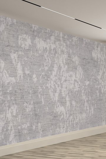 Gri Damarlı Mermer Desenli Şık Salon ve Ofis Dekoratif Tekstil Duvar Kağıdı