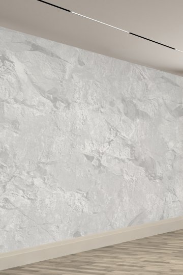 Gri Taş Dokulu Modern Tekstil Duvar Kağıdı