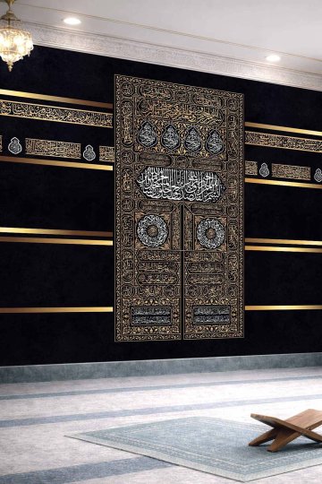 Kabe Kapısı Motifli Tek Parça Tekstil Duvar Kağıdı