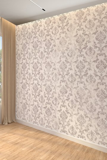 Klasik Damask Desenli Vintage Tekstil Duvar Kağıdı
